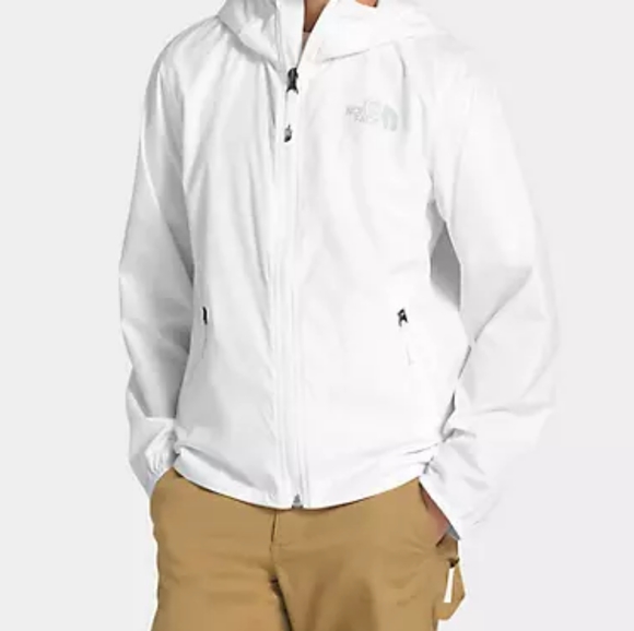 The North Face Jackets \u0026 Coats | The North Face Youth Flurry Wind Hoodie Jacket Sz M Unisex White Windbreaker | Color: Gray/White | Size: Youth M 1012